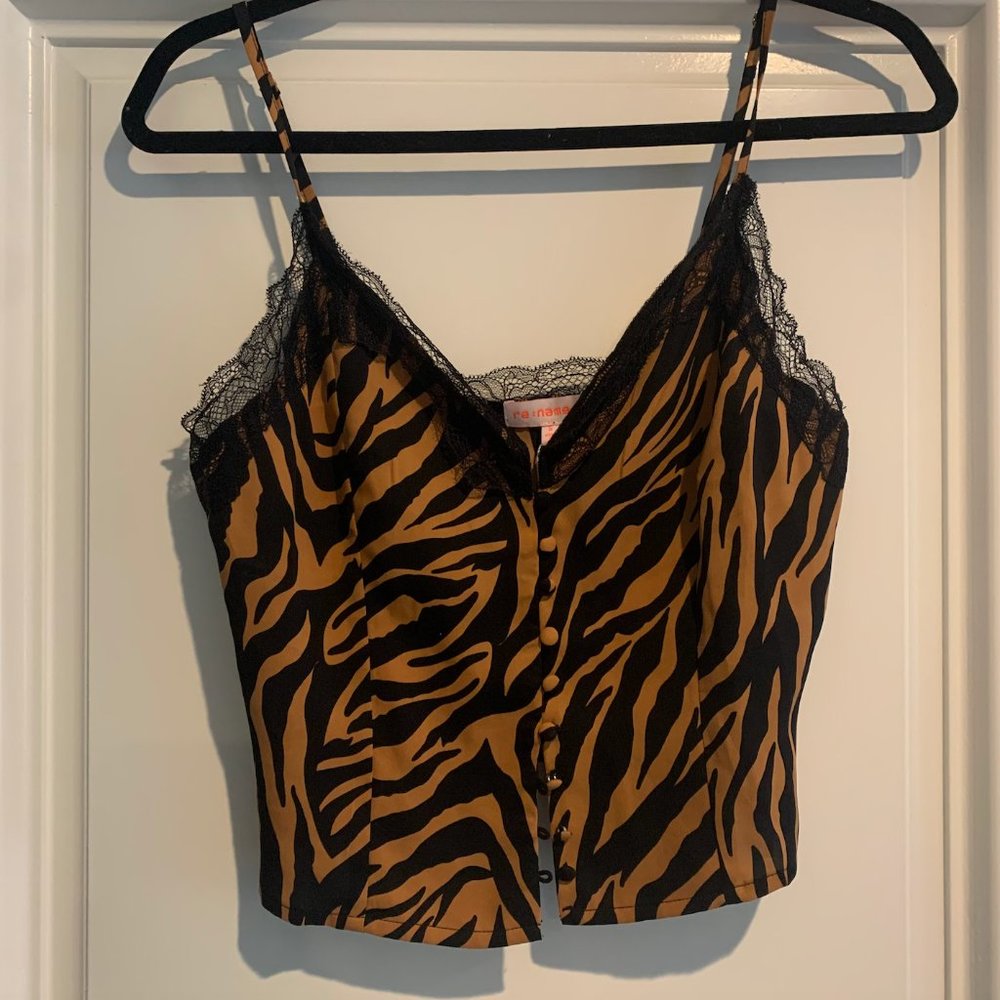 Re:named zebra lace tank